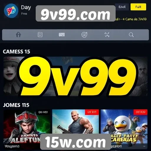 Análise das principais categorias de jogos disponíveis no 9v99.com